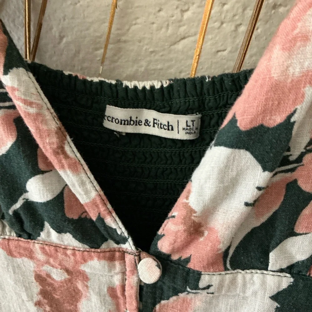 Abercrombie & Fitch Pink and Black Floral Dress